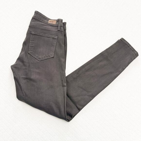 Paige Verdugo Ankle City Fog Silk Coating Denim Jean Gray Size 26 - Picture 8 of 8